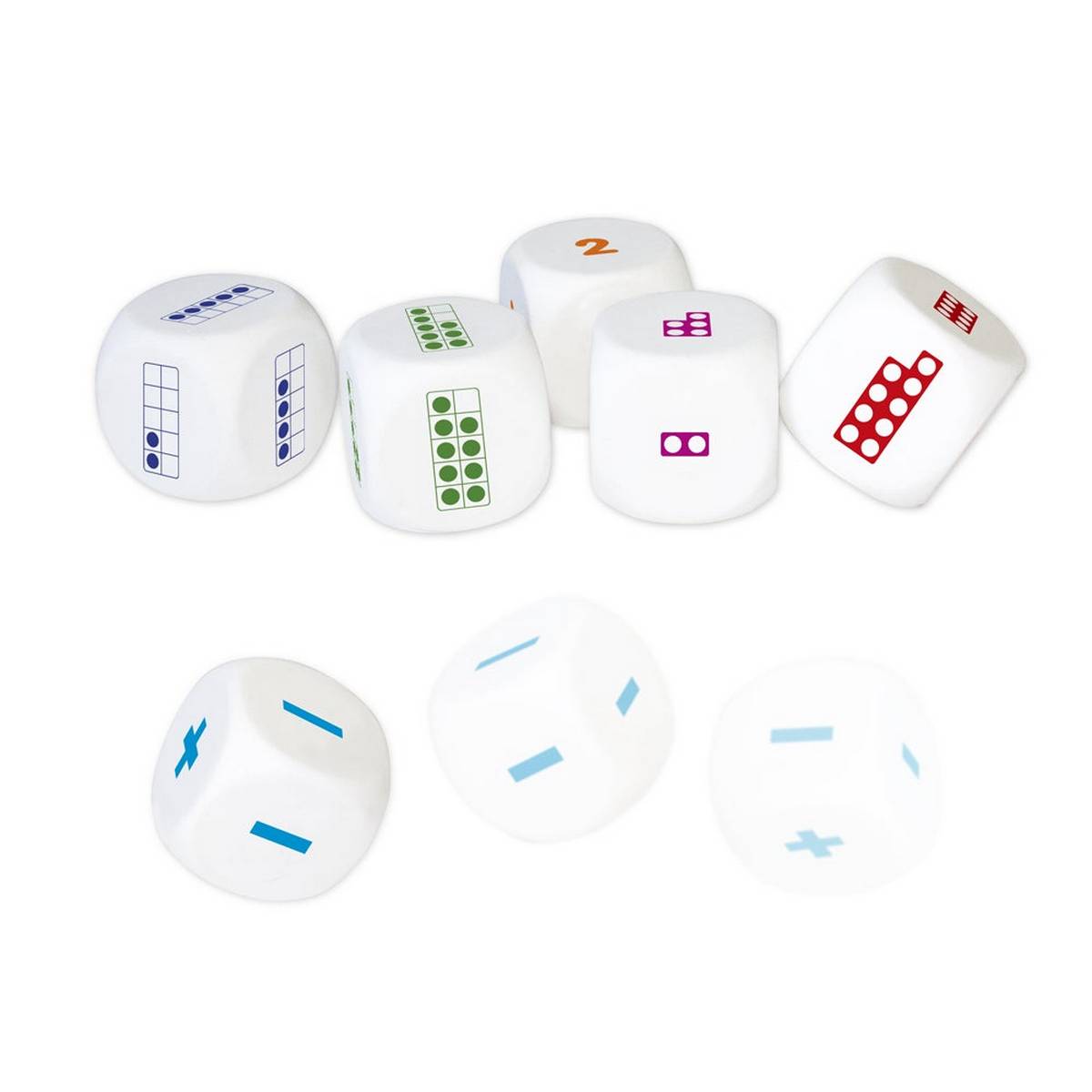 Junior Learning Number Dice Set Of 6 - ABC School Supplies