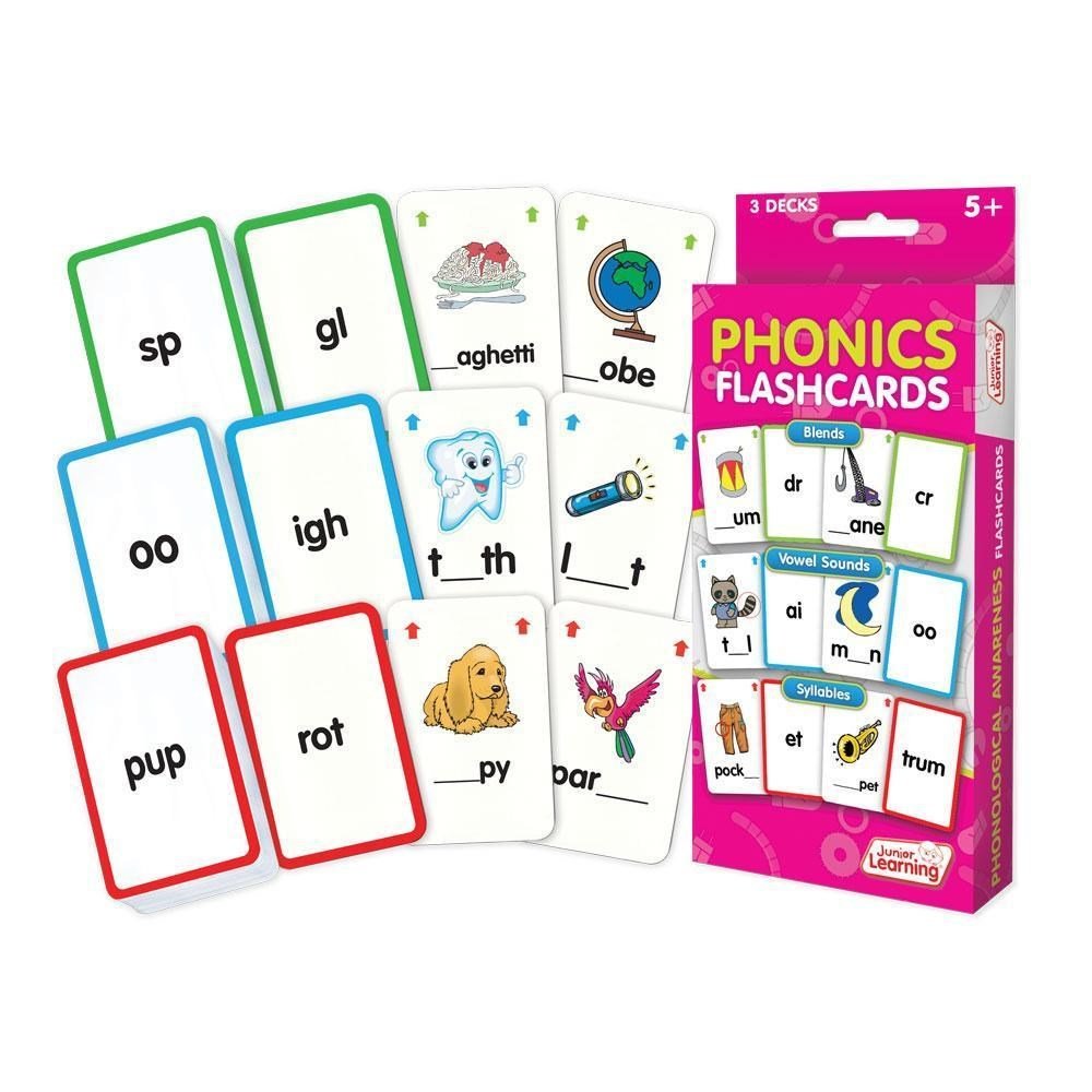 Junior Learning Phonic Flashcards - ABC School Supplies