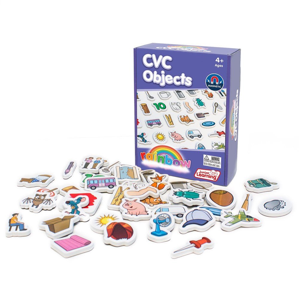 Junior Learning Rainbow CVC Objects - ABC School Supplies