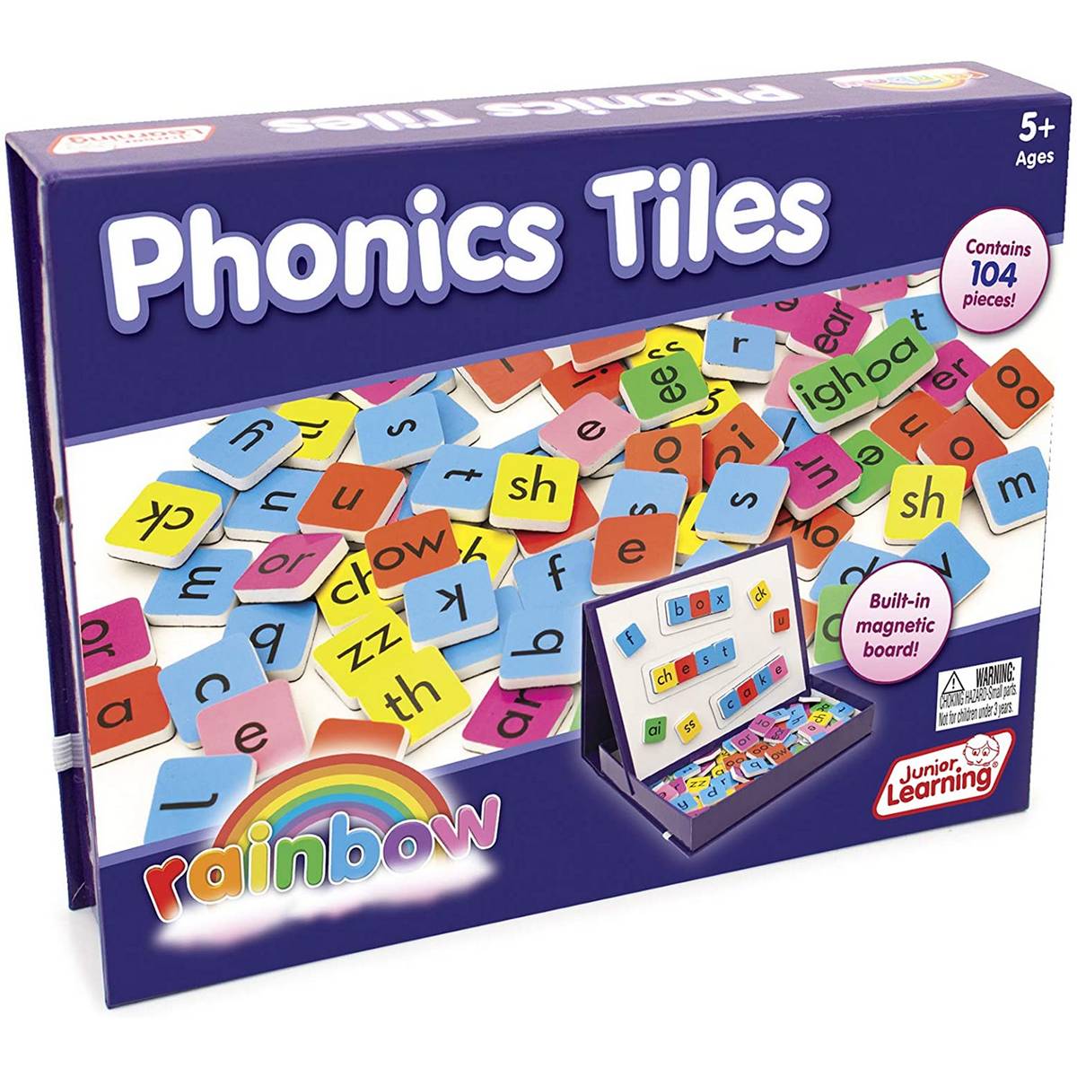 Junior Learning Rainbow Phonics Tiles - ABC School Supplies