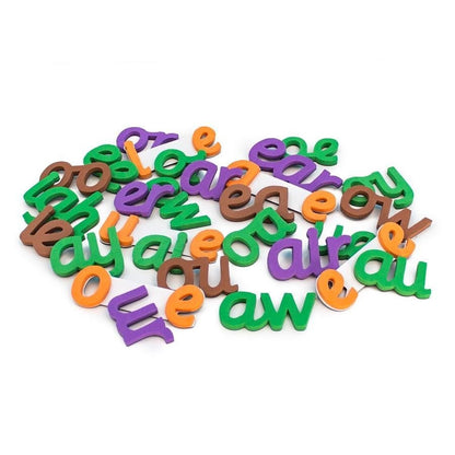 Junior Learning Rainbow Vowels - Cursive - ABC School Supplies