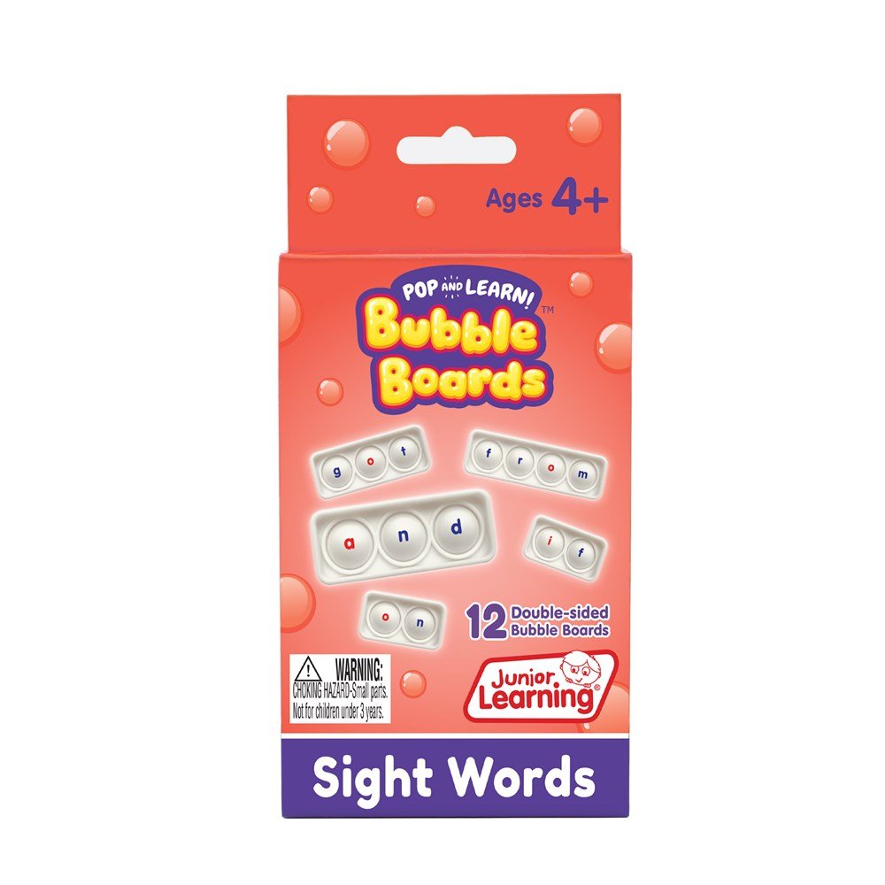 Junior Learning Sight Word Bubble Board - ABC School Supplies