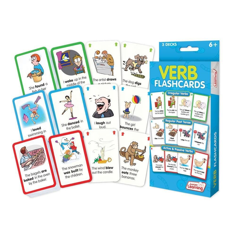 Junior Learning Verb Flashcards - ABC School Supplies