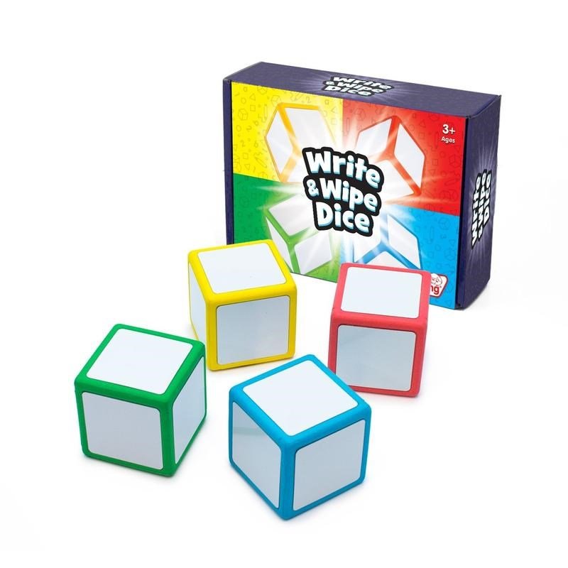 Junior Learning Write And Wipe Dice Set Of 4 - ABC School Supplies