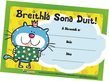 Just Rewards Certificates Breithla Sona Duit! Pack of 20 - ABC School Supplies