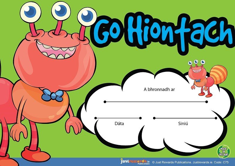 Just Rewards Certificates Go Hiontach - ABC School Supplies