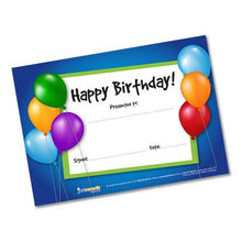 Just Rewards Certificates Happy Birthday - ABC School Supplies