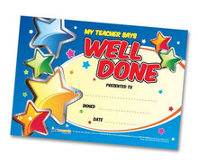 Just Rewards Certificates My Teacher Say's Well Done - ABC School Supplies