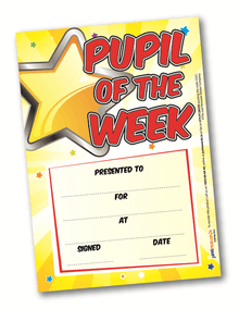 Just Rewards Certificates Pupil Of The Week Award - ABC School Supplies