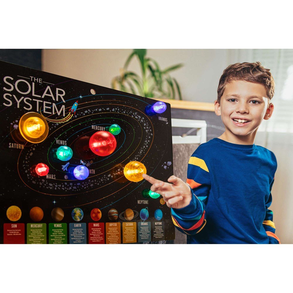 KidzLabs - 3D Solar System Light - Up Poster - ABC School Supplies