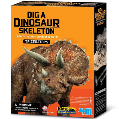 KidzLabs - Dig a Dinosaur Skeleton - Triceratops - ABC School Supplies