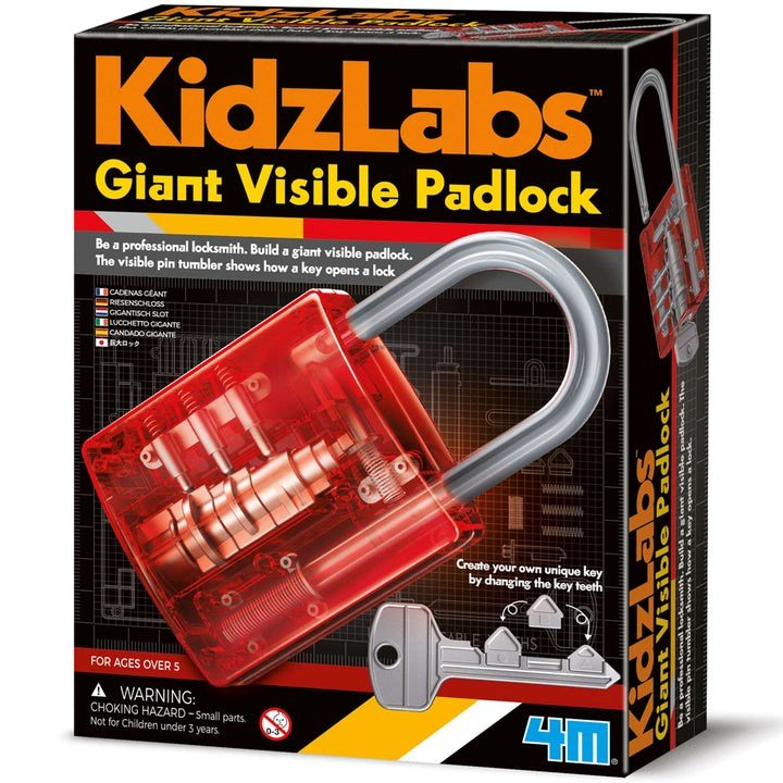 KidzLabs - Giant Visible Padlock - ABC School Supplies