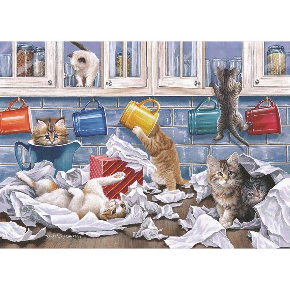 Kitty Litter - BIG 250 Piece Jigsaw Puzzle - ABC School Supplies