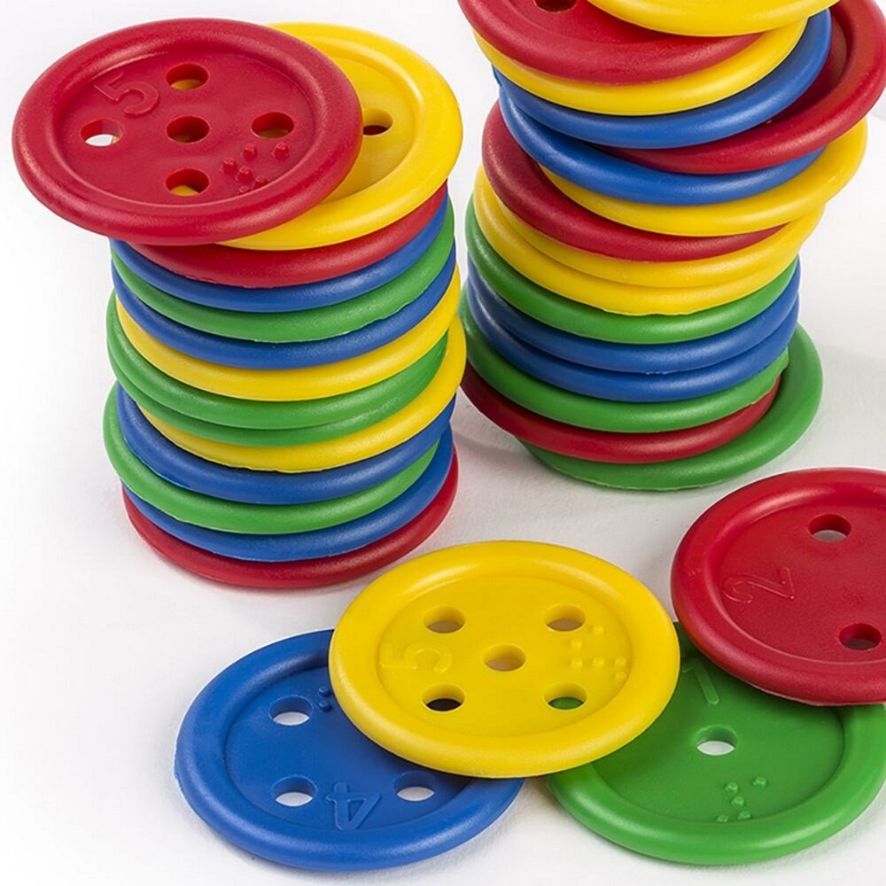Lacing Buttons (140 Pieces) - ABC School Supplies