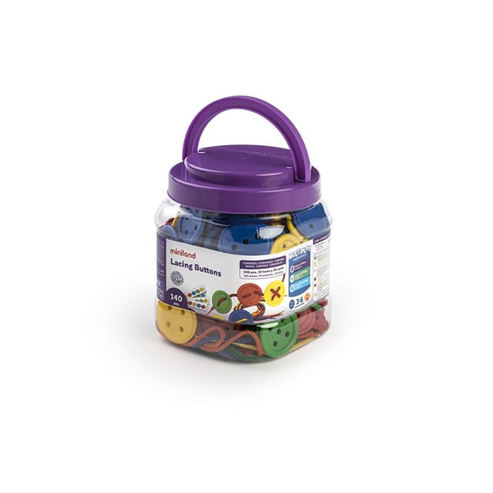 Lacing Buttons (140 Pieces) - ABC School Supplies