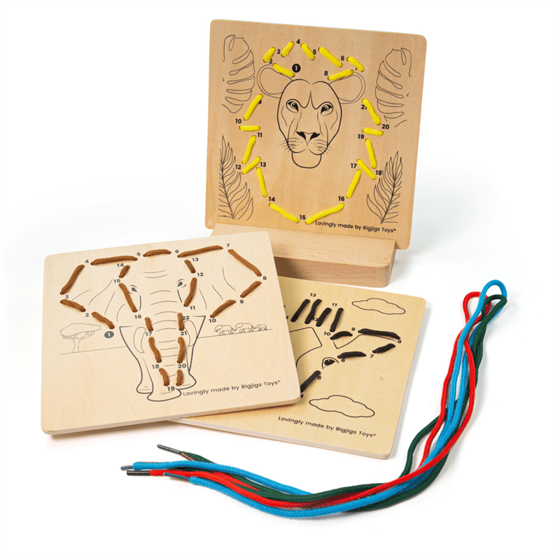 Lacing by Numbers - Jungle - ABC School Supplies