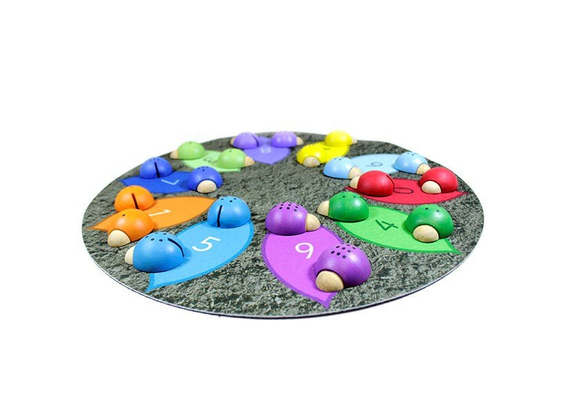 Ladybirds Numbered + Leaf Sorting Mat - ABC School Supplies