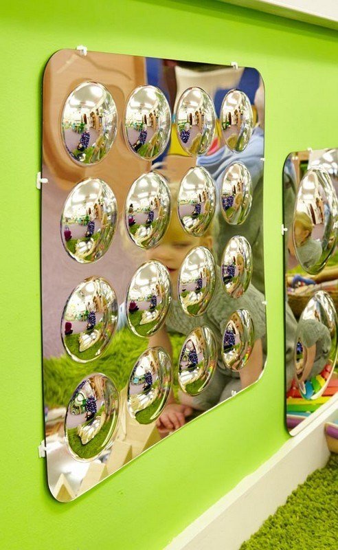 Large 16-Domed Acrylic Mirror Panel - 490mm - ABC School Supplies