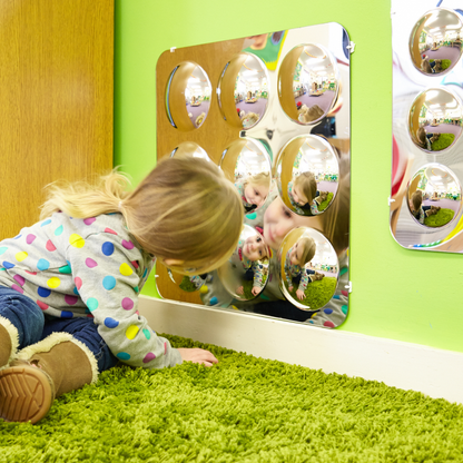 Large 16-Domed Acrylic Mirror Panel - 490mm - ABC School Supplies