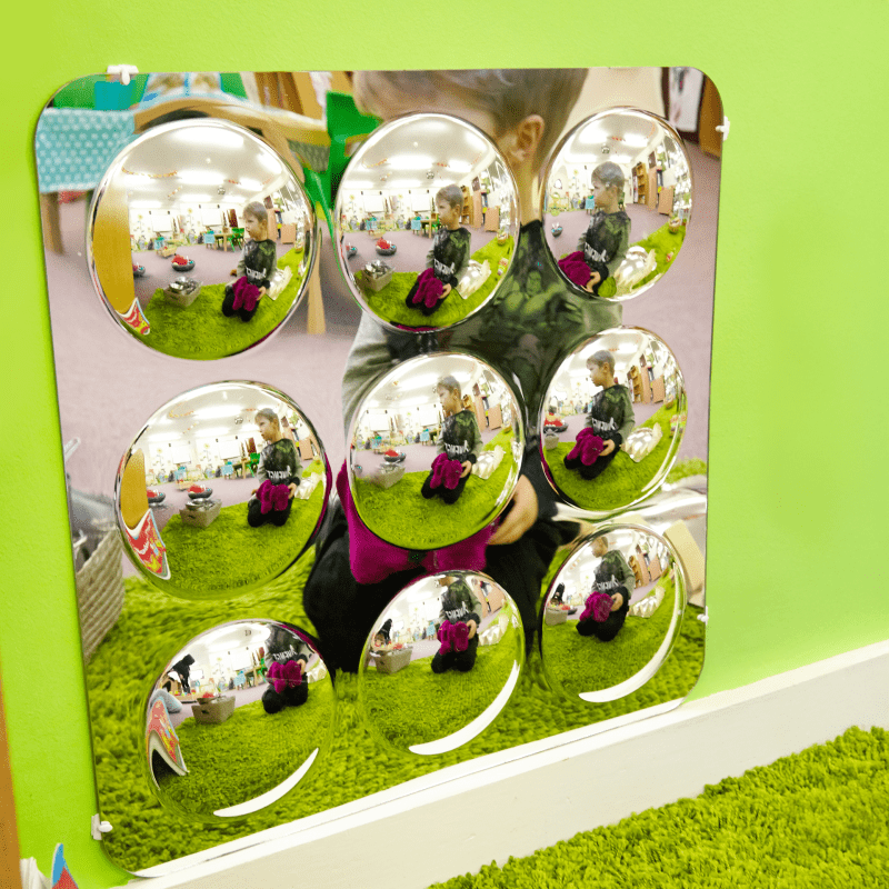 Large 16-Domed Acrylic Mirror Panel - 490mm - ABC School Supplies