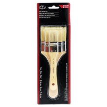 **Large Area Flat Brush Set White Bristle - ABC School Supplies