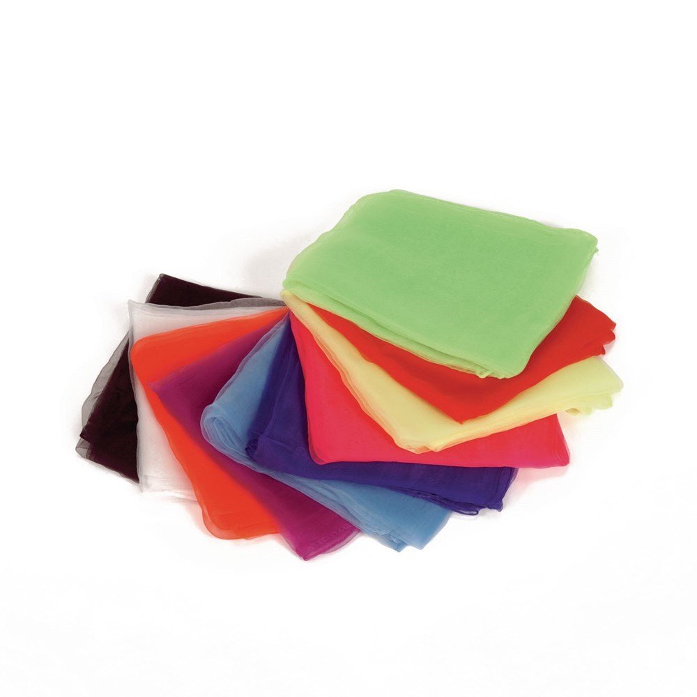 Large Dance Scarves - Assorted - Pack Of 10 - ABC School Supplies