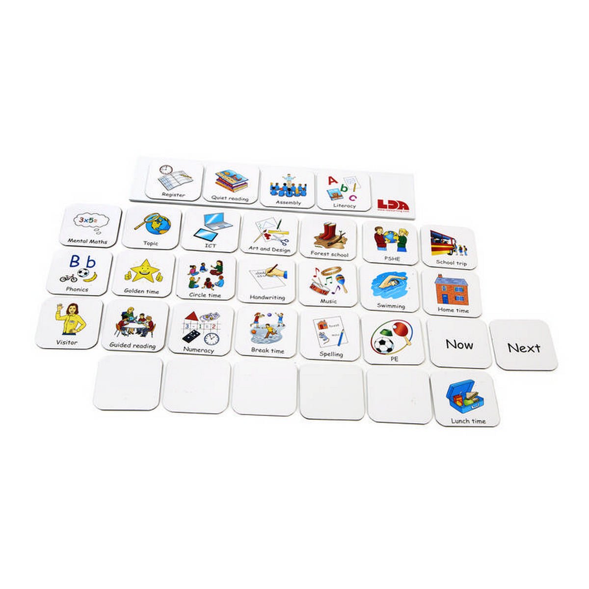 LDA Visual Timetable Inserts - ABC School Supplies