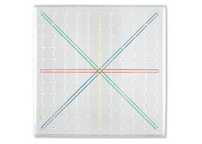 Learning Resources 11 X 11 Pin Transparent Geoboard - ABC School Supplies