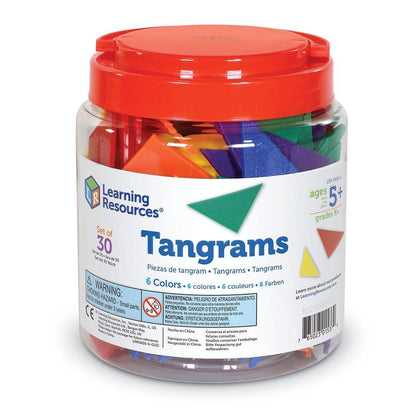Learning Resources 6 Colour Tangrams (210 Pieces) - ABC School Supplies