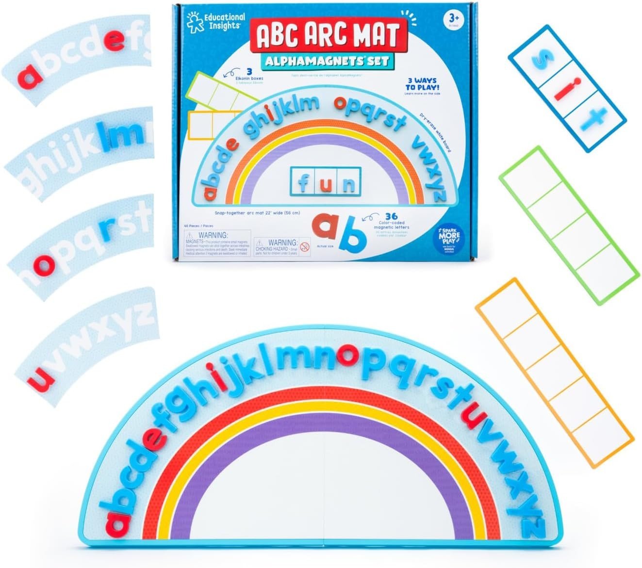 Learning Resources ABC Arc Mat: AlphaMagnets Set - ABC School Supplies