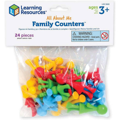 Learning Resources All About Me Family Counters™ Smart Pack (Set Of 24) - ABC School Supplies
