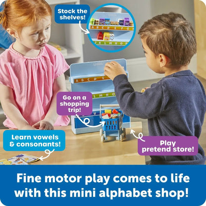 Learning Resources Alphabet Mini Market - ABC School Supplies