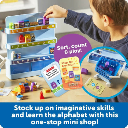 Learning Resources Alphabet Mini Market - ABC School Supplies