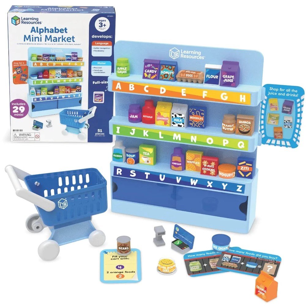 Learning Resources Alphabet Mini Market - ABC School Supplies