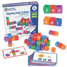 Learning Resources AlphaLink Cubes Spelling Activity Set - ABC School Supplies