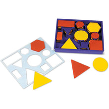 Learning Resources Attribute Blocks 2D Shapes Desk Set - ABC School Supplies