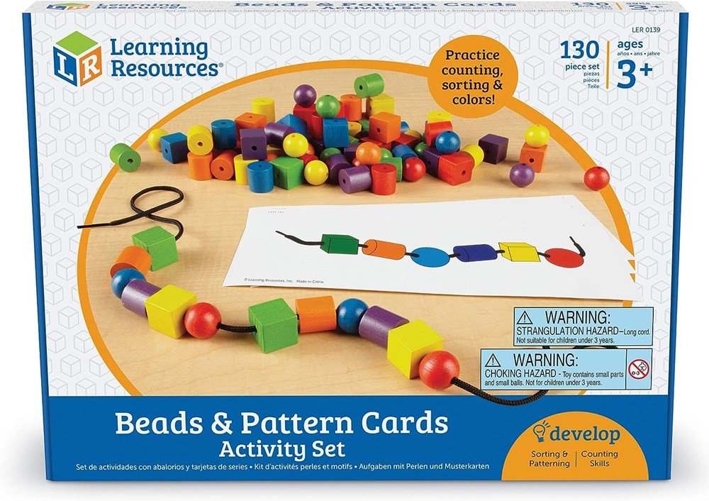 Learning Resources Beads And Pattern Card Set - ABC School Supplies