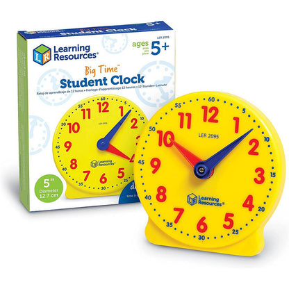Learning Resources Big Time® Learning Clocks® Student Clock - ABC School Supplies