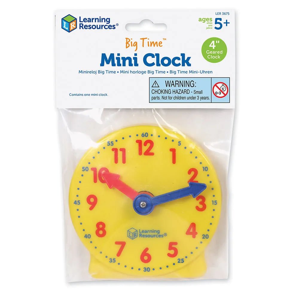 Learning Resources Big Time® Mini Clock - ABC School Supplies