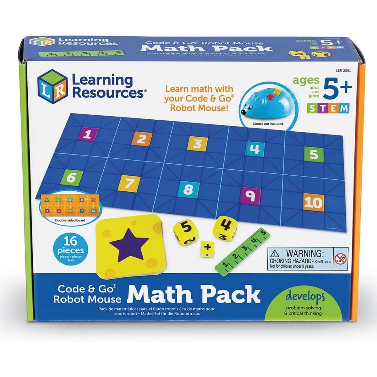 Learning Resources Code & Go® Robot Mouse Math Pack - ABC School Supplies