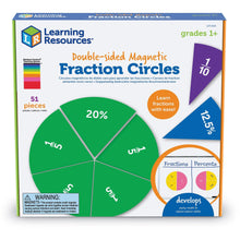 Learning Resources Double Sided Magnetic Demonstration Rainbow Fraction® Circles - ABC School Supplies