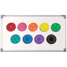 Learning Resources Double - Sided Magnetic Demonstration Rainbow Fraction Foam Circles - ABC School Supplies
