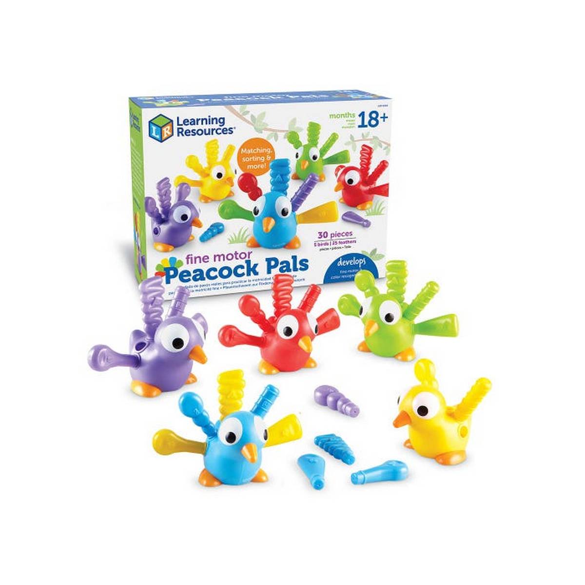 Learning Resources Fine Motor Peacock Pals - ABC School Supplies