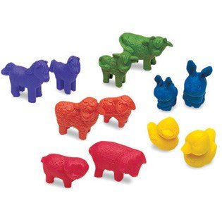 Learning Resources Friendly Farm® Animal Counters (Set Of 72) - ABC School Supplies