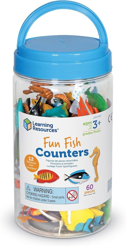 Learning Resources Fun Fish Counters (Set Of 60) - ABC School Supplies