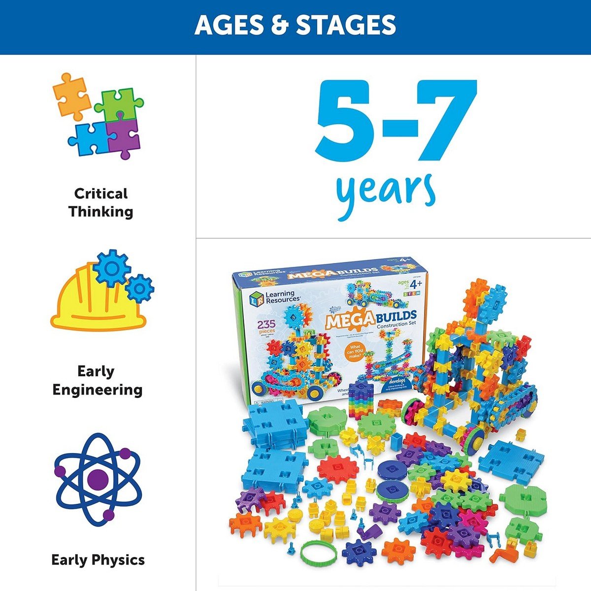 Learning Resources Gears! Gears! Gears!® Mega Builds - ABC School Supplies