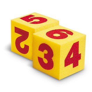 Learning Resources Giant Soft Number Cubes (Set Of 2) - ABC School Supplies