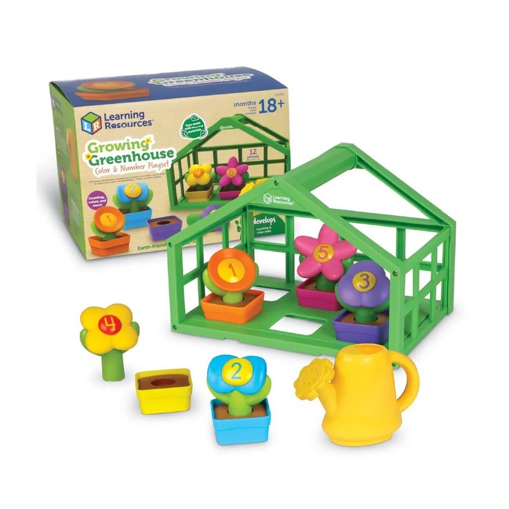 Learning Resources Growing Greenhouse Colour & Number Playset - ABC School Supplies