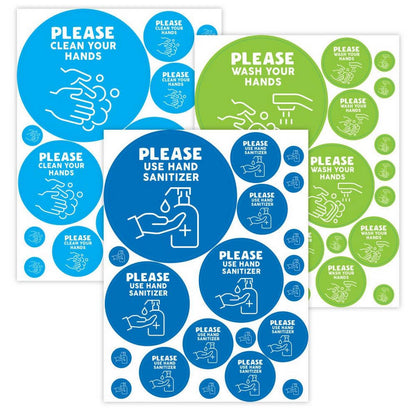 Learning Resources Handwashing Reminder Decals Set Of 60 - ABC School Supplies