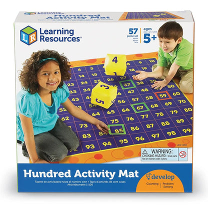 Learning Resources Hip Hoppin' Hundred Mat™ Hundreds Activity Mat - ABC School Supplies